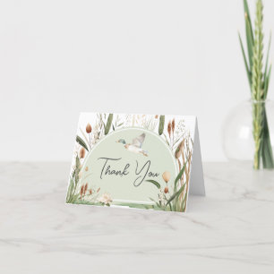 Mallard Anka Baby Shower Tack Kort