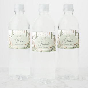 Mallard Anka Baby Shower Vattenflaskor Etikett