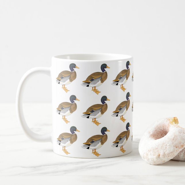 Mallard Anka Bird Animal Natature Waterfowl Huntin Kaffemugg (Med munk)