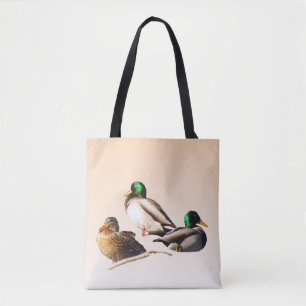 Mallard Anka Bird Animal Tote Bag Tygkasse