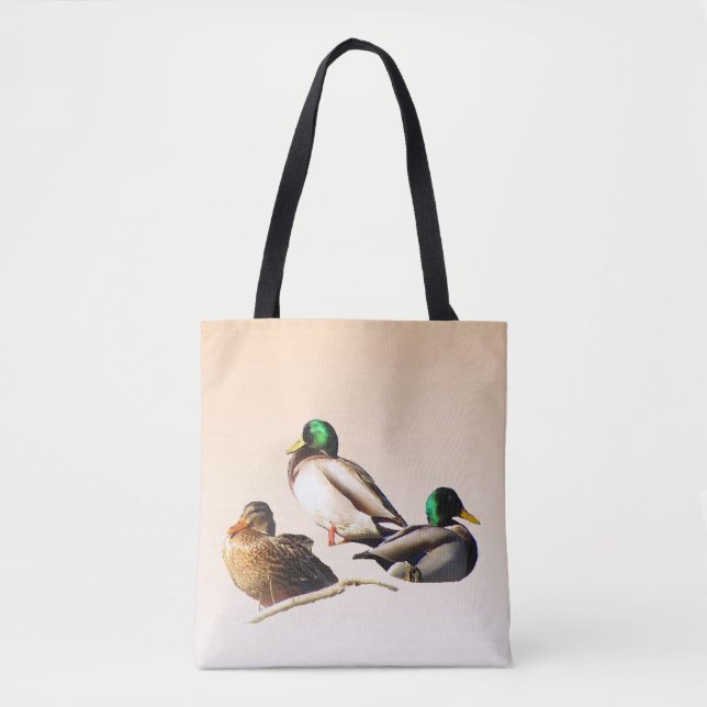 Mallard Anka Bird Animal Tote Bag Tygkasse (Framsida)