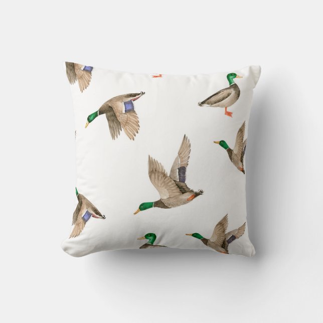 Mallard Anka dekorativ kudde (Framsida)