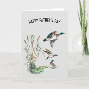 Mallard Anka för Fars dag Kort