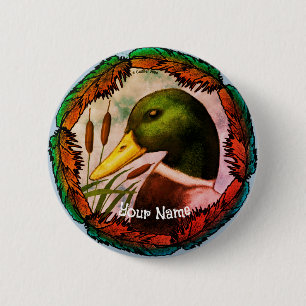 Mallard Anka Head Knapp