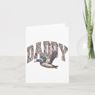 Mallard Anka Hunting Pappa Retro Camouflage pappa Kort