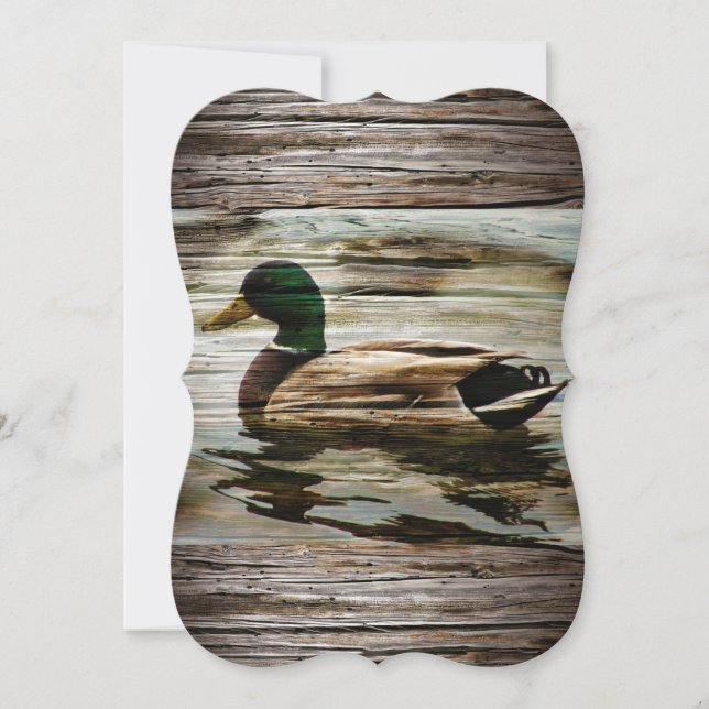 Mallard Anka Inbjudningar (Framsida)