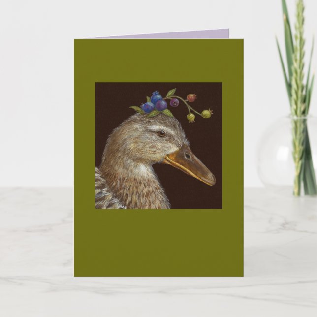 Mallard anka-kort kort (Framsida)