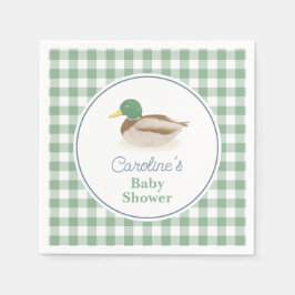 Mallard Anka Land Hunting Baby Shower Pappersservett