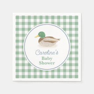 Mallard Anka Land Hunting Baby Shower Pappersservett