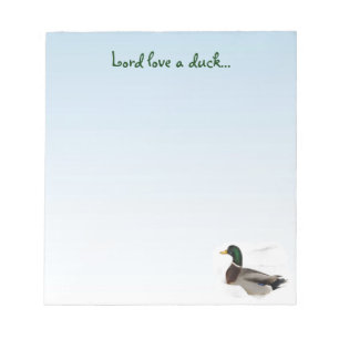 Mallard Anka - Lord kärlek a anka Anteckningsblock