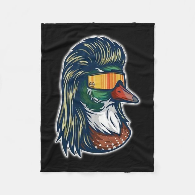 Mallard Anka med mullet och gel Fleecefilt (Framsidan)