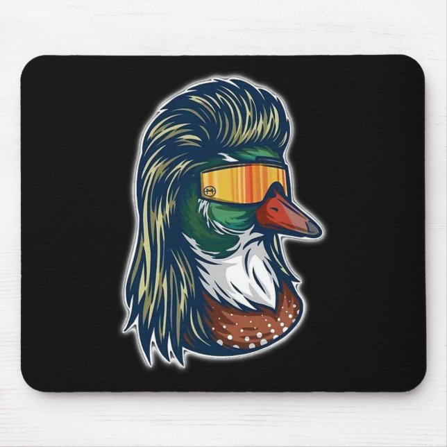 Mallard Anka med mullet och gel Musmatta (Framsidan)
