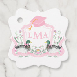 Mallard Anka Monogram Studenten Vapensköld Gåvor Etiketter