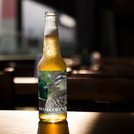 Mallard Anka Pair Photo Personlig Ölflaska Etikett