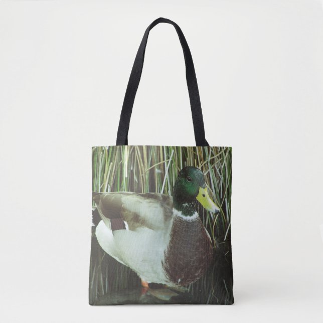 Mallard Anka Photo Sjö Wildlife Bird Nature Tygkasse (Framsida)