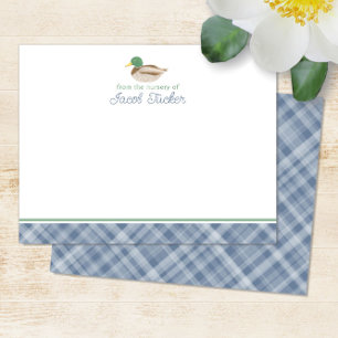 Mallard Anka Pojke från Stationery Nursery Anteckningskort