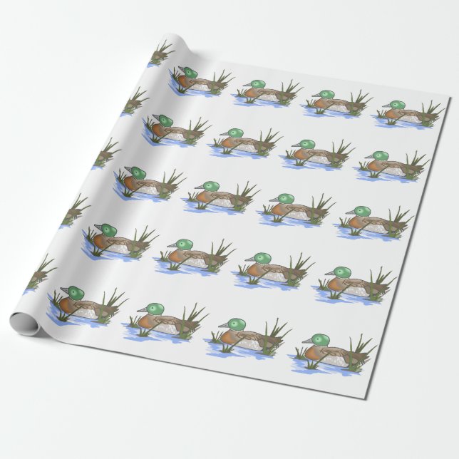 Mallard Anka Presentpapper (Utrullad)