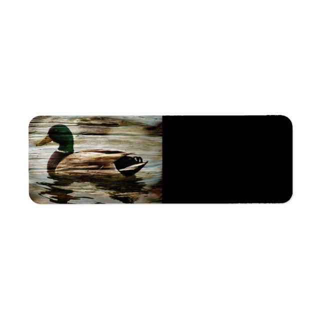Mallard Anka Returadress Etikett (Framsidan)