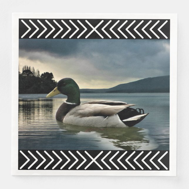 Mallard Anka Sjö Pappersservett (Framsida)