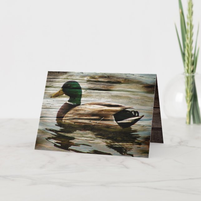 Mallard Anka - tackkort (Framsida)