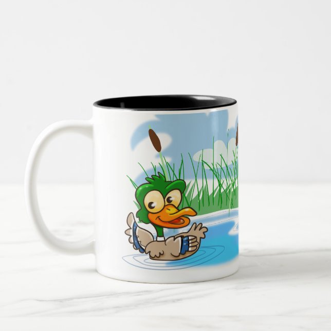 Mallard Anka Två-Tonad Mugg (Vänster)