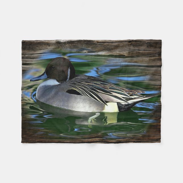 Mallard Anka vid Sjö Fleecefilt (Framsidan (Horisontell))