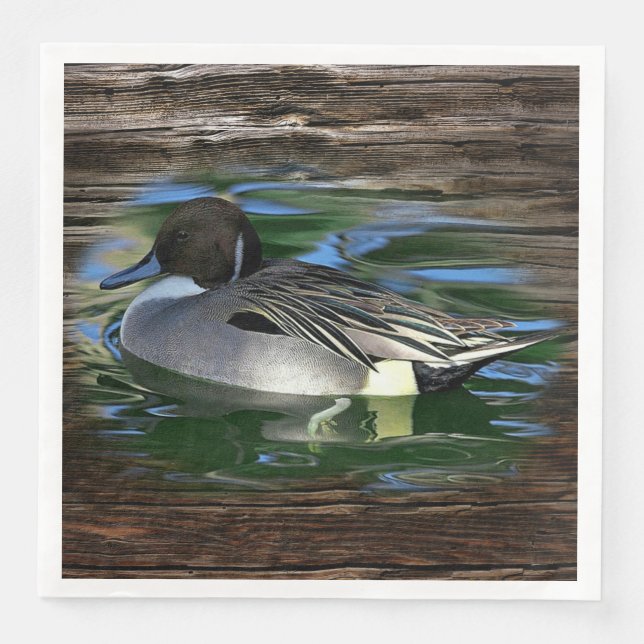 Mallard Anka vid Sjö Pappersservett (Framsida)