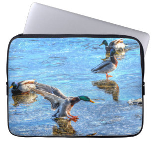 Mallard Anka Wildlife Photo for Bird-älskare Laptop Fodral