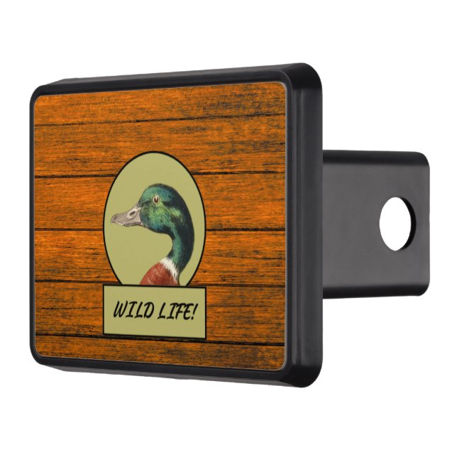 Mallard Anka Wood Grain Lastbil Hitch Cover Dragkroksskydd (Vänster)