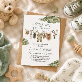 Mallard ankdjakt Pojke Baby Shower Inbjudningar