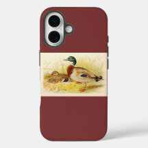 Mallard Ankor Burgundy iPhone 16 Fodral