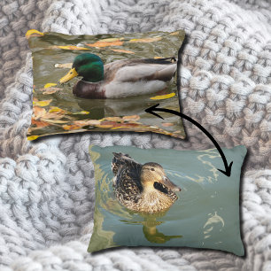 Mallard Ankor i Vatten i Fall Scenia Prydnadskudde