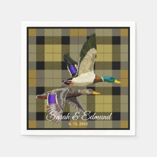 Mallard Ankor på Hunters Play - Rustic Waterfowl Pappersservett