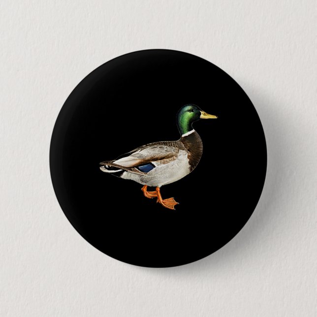 Mallard Drake Anka Pocket Logotyp Mallard Ankor Hu Knapp (Framsida)