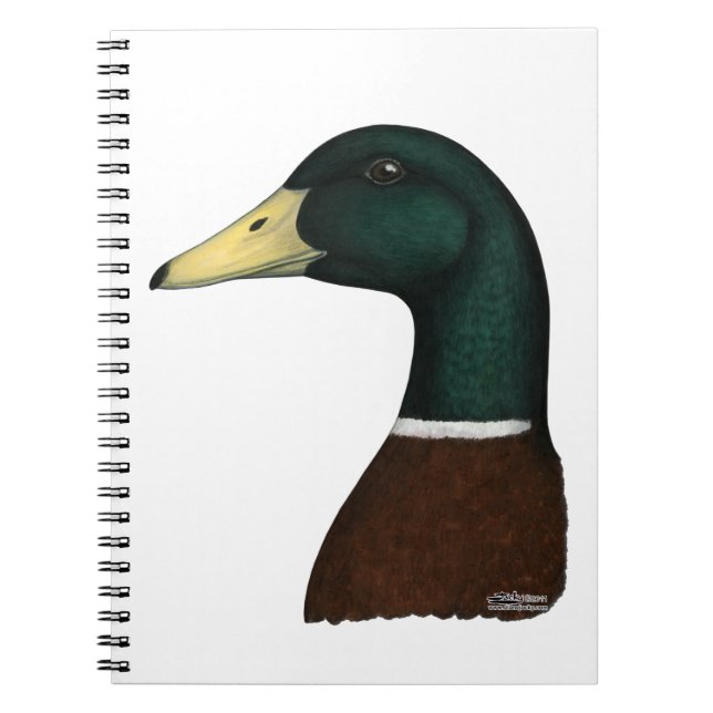 Mallard Drake Head Anteckningsbok (Framsidan)