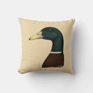Mallard Drake Head Kudde