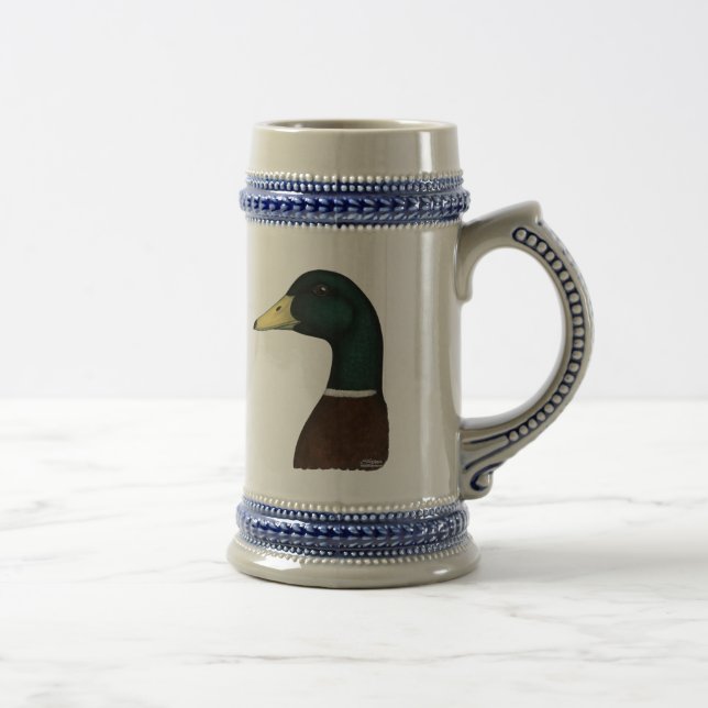 Mallard Drake Head Sejdel (Höger)