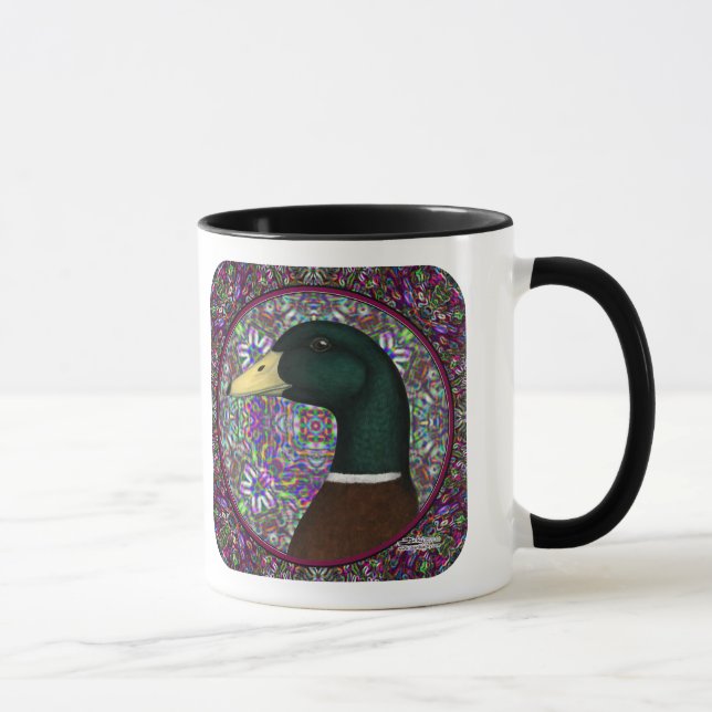 Mallard Drake Mosaic Circle Mugg (Höger)
