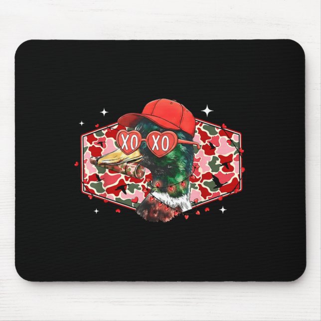 Mallard Duck Camouflage Happy Valentine's Day Hunt Musmatta (Framsidan)