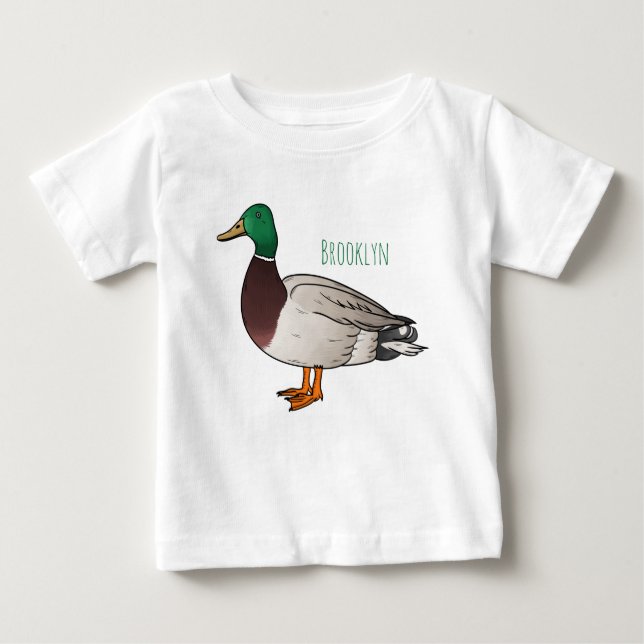 Mallard duck cartoon illustration  t shirt (Framsida)