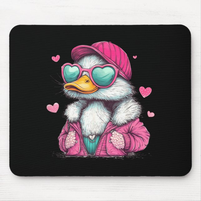 Mallard Duck Hunting Funny Valentine's Day Heart G Musmatta (Framsidan)