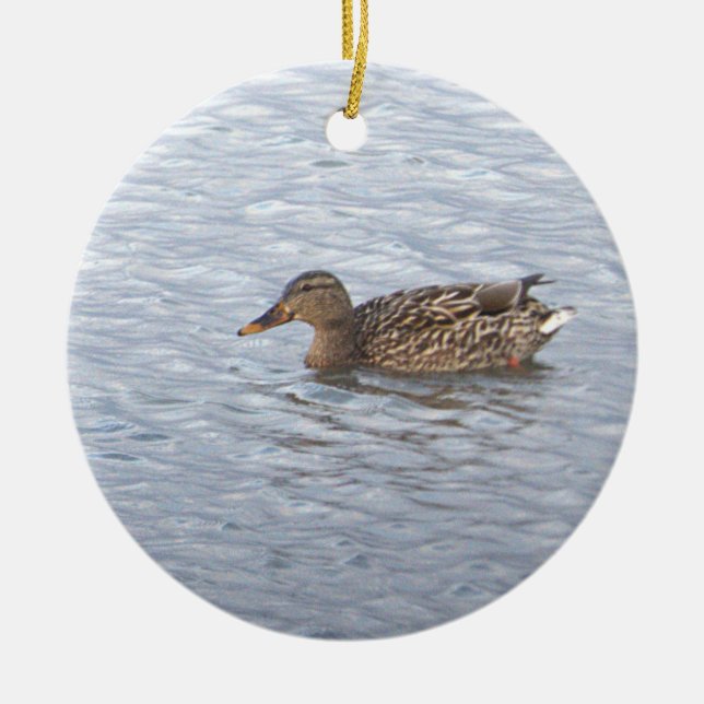 Mallard Duck Photo Ornament  (Framsidan)