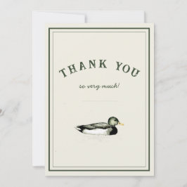 Mallard Duck Thank You Card  Inbjudningar