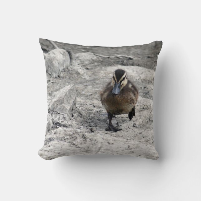 Mallard Duckling Photo Kudde (Framsida)