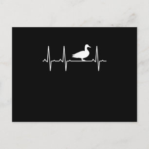 Mallard Heartslag Gift För manar Women Anka Bird Helg Vykort