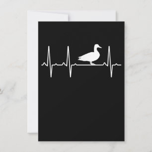 Mallard Heartslag Gift För manar Women Anka Bird Inbjudningar