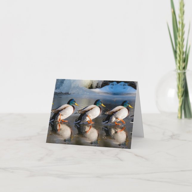 MALLARD-mappat anteckningskort i WINTER (Framsida)