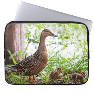 Mallard och Ducklings av Shirley Taylor Laptop Sleeve