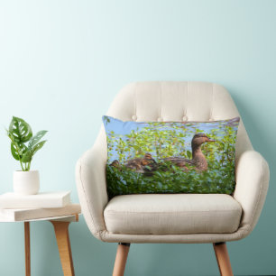 Mallard och Ducklings-Swimming av Shirley Taylor Lumbarkudde
