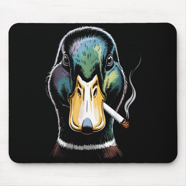 Mallard Smoking Cigarette Meme Funny Mallard Duck Musmatta (Framsidan)